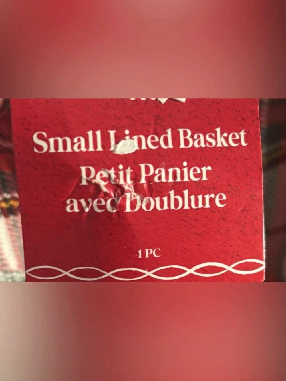 Christmas baskets NEW NWT 2 total square rectangle plaid velvet bow